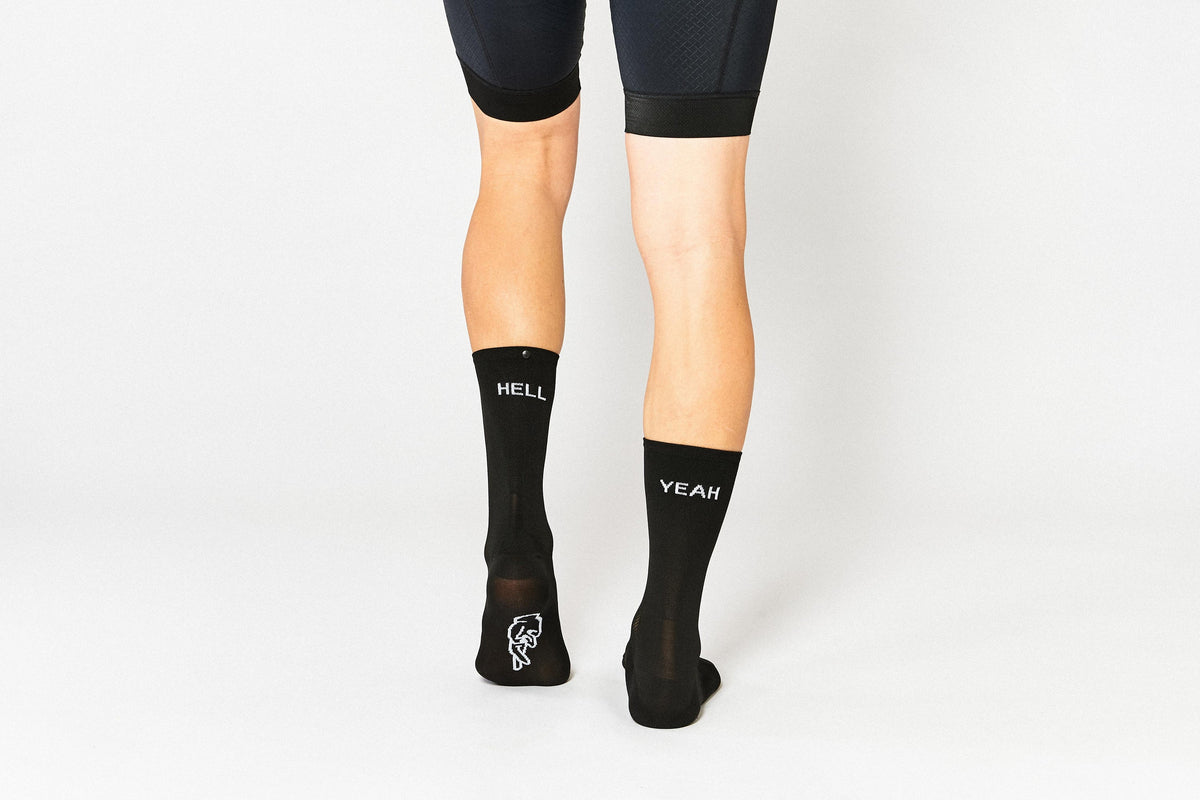 FINGERSCROSSED #666 Hell Yeah 1.0 Black Cycling Socks