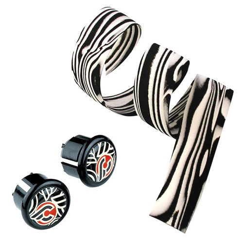 Cinelli Zebra Ribbon White/Black Bar Tape