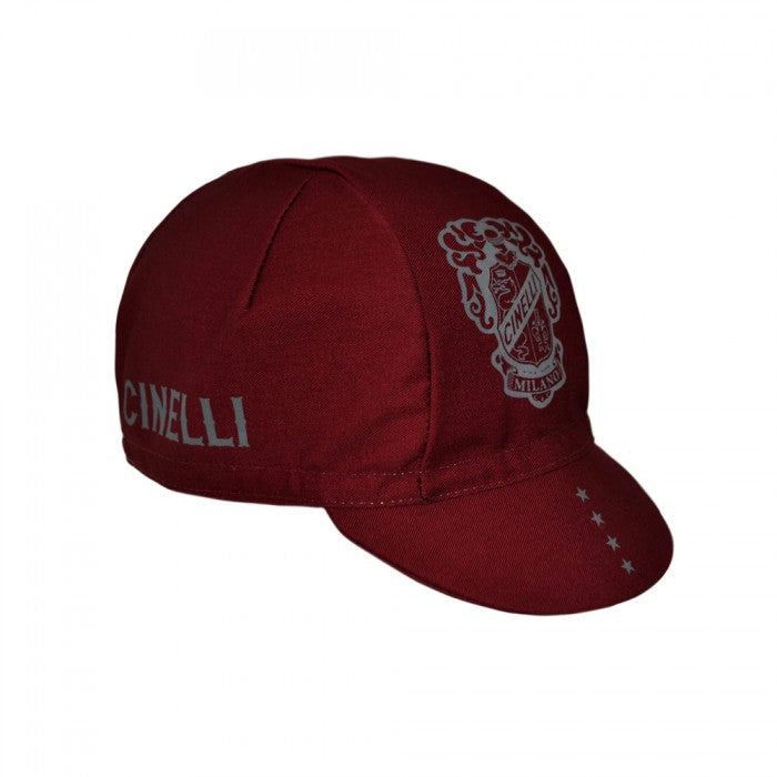 Cinelli Crest Burgundy Czapka rowerowa
