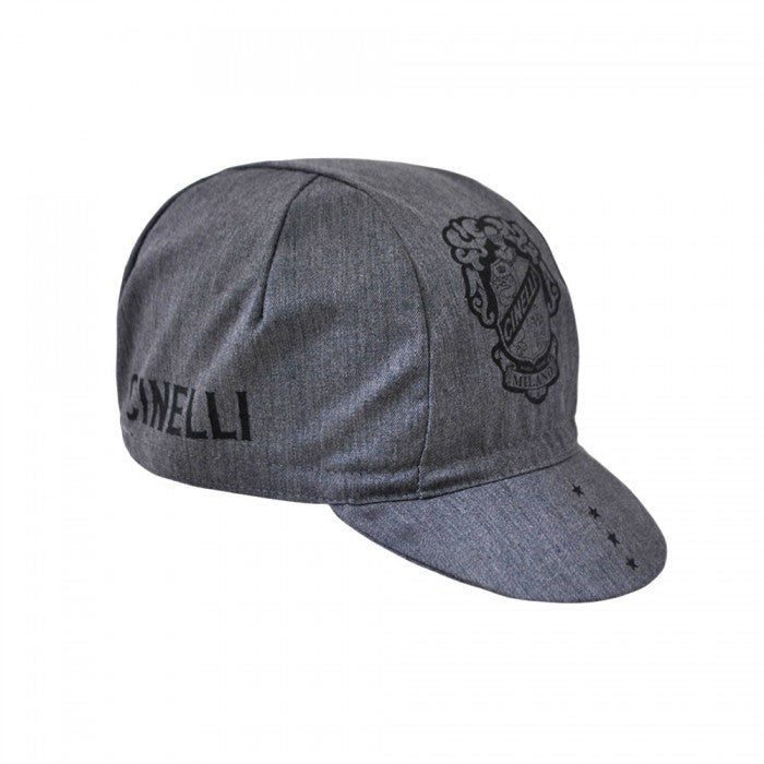 Cinelli Crest Szara Czapka Kolarska