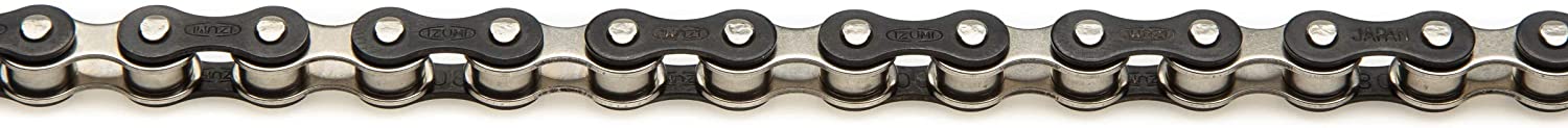 Izumi Jet Black Track Kæde Sølv 1/2 x 1/8"