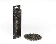 Izumi Jet Black Track Kæde Sølv 1/2 x 1/8"