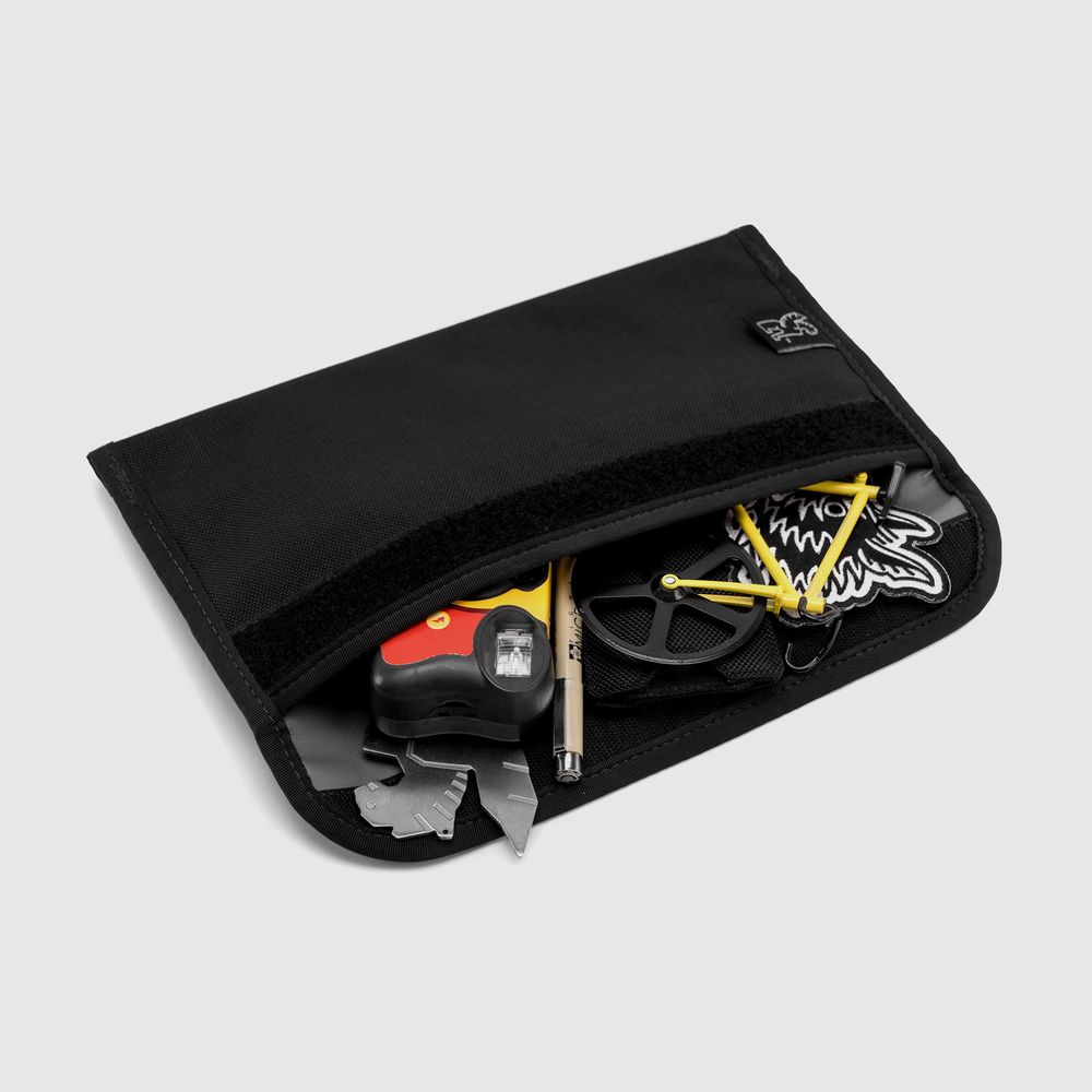 Chrome large utility pouch
