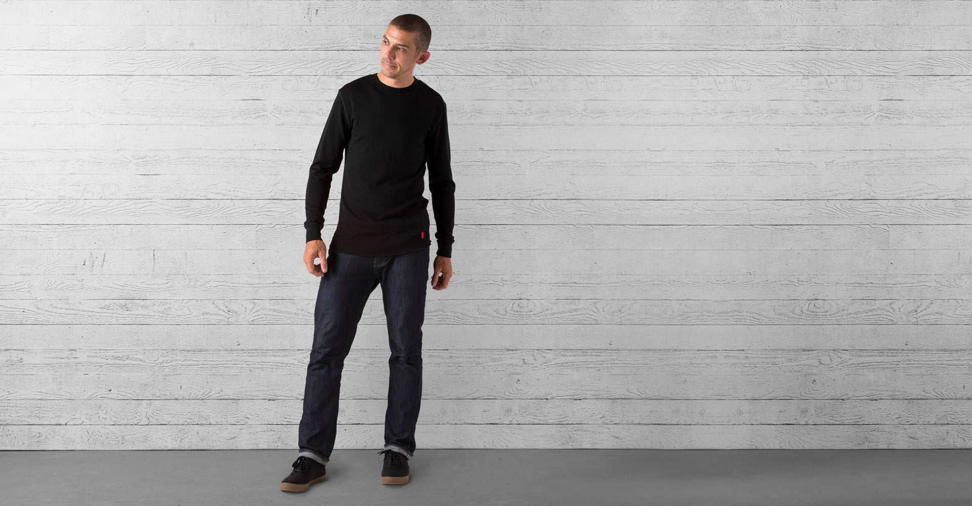 Chrome Merino Wool Crewneck Long Sleeve Shirt
