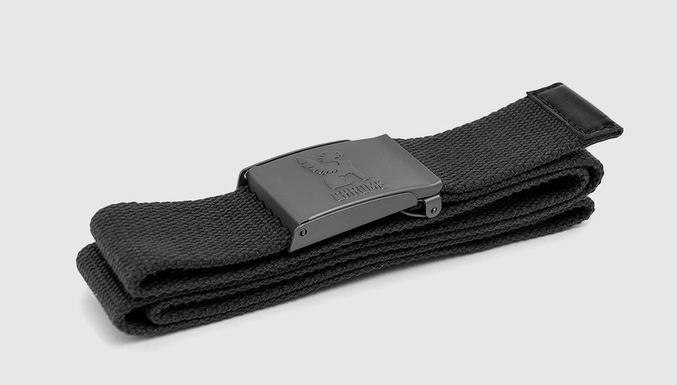 Chrome Webbed Belt 2.0 Black