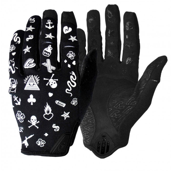 Gants de vélo noirs Mike Giant X Giro DND X Cinelli