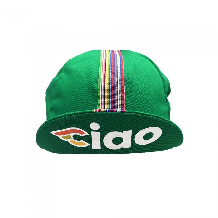 Cinelli Ciao grüne Fahrradkappe