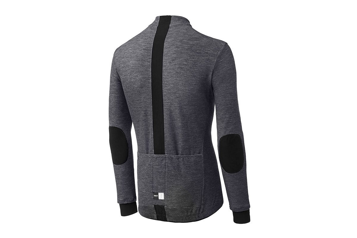 Maglia da ciclismo a manica lunga PEdAL ED Kaido, Nero / Grigio Scuro