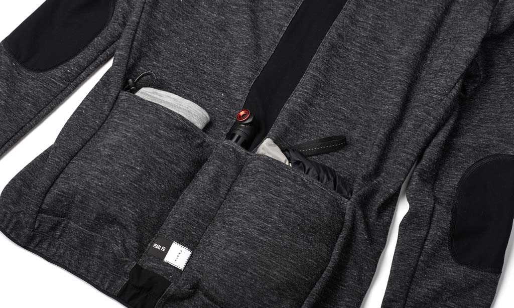 PEdAL ED Kaido långärmad cykeltröja, Black / Dark Grey