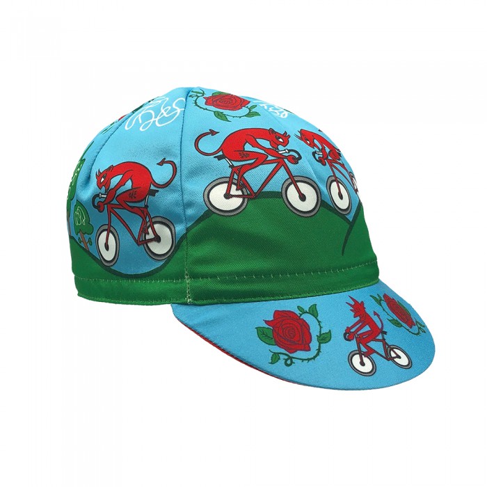 Cinelli x Massimo Giacon 'Diavolo Rosso' czapka rowerowa