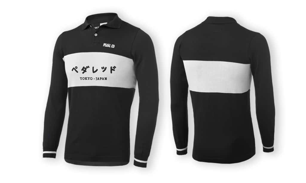 PEdAL ED Tokyo Riding Polo Longsleeves, Black