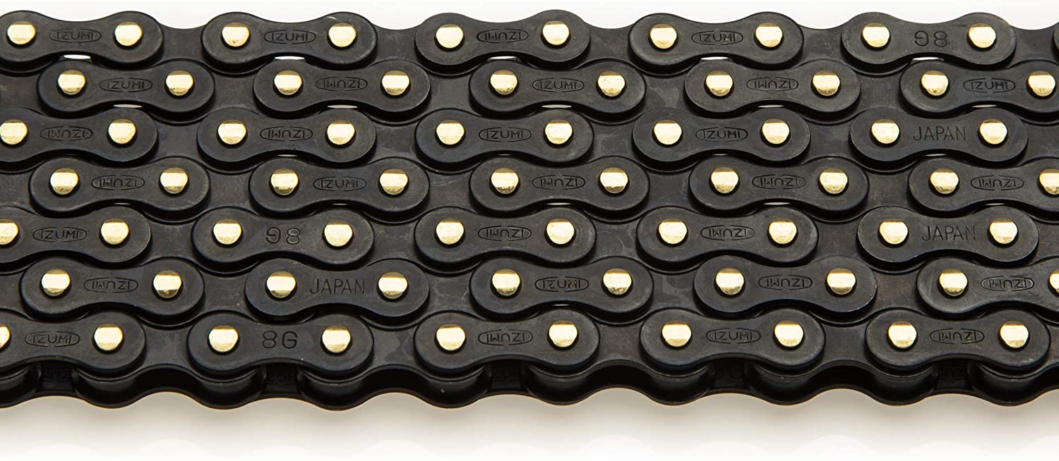 Izumi Jet Black Track Kæde Sort 1/2 x 1/8"