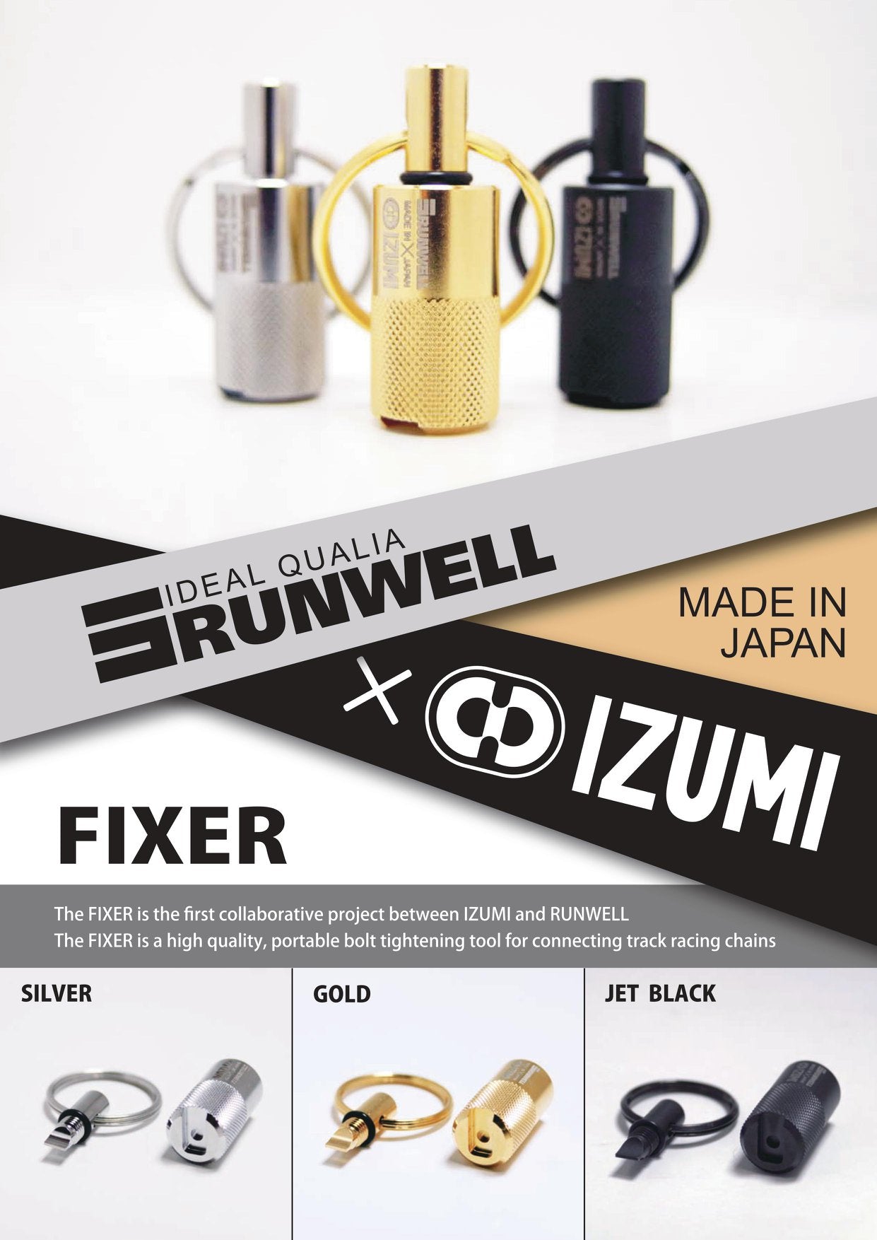 Izumi x Runwell FIXER - Kedjeverktyg för NJS cykelkedjor