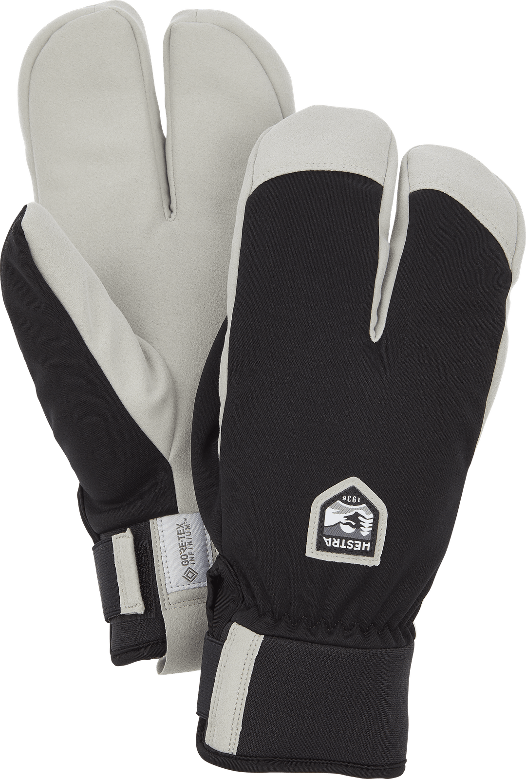 Hestra W.S. Wool Terry Split Mitt Black