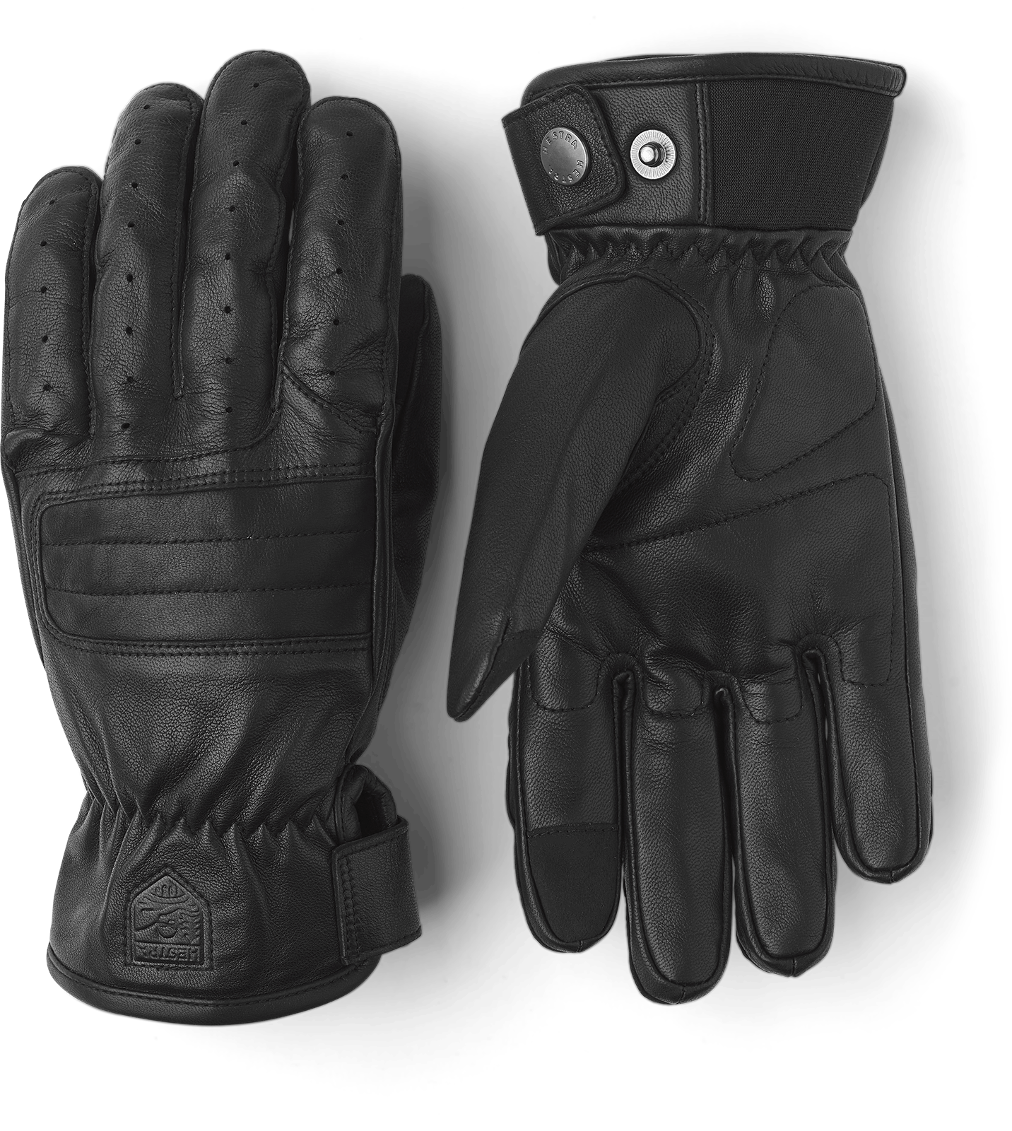 Hestra Velo Leather - 5 Finger Leather Gloves Black