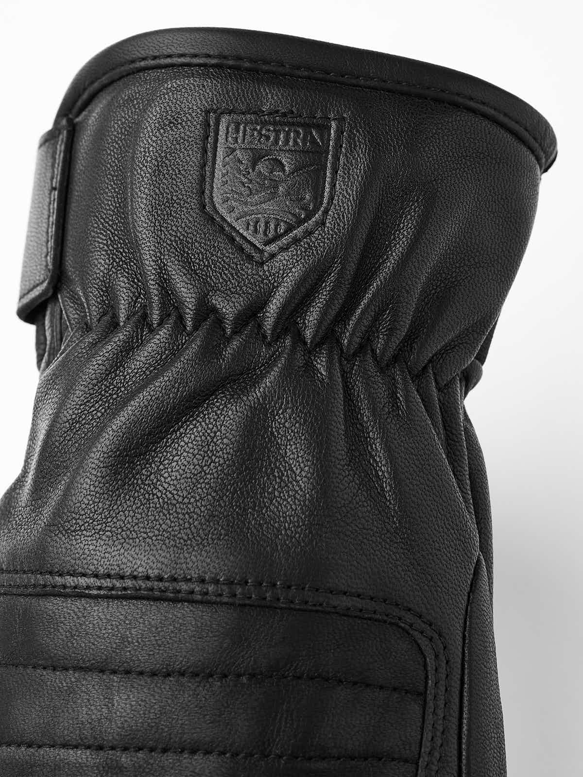 Hestra Velo Leather - 5 Finger Leather Gloves Black