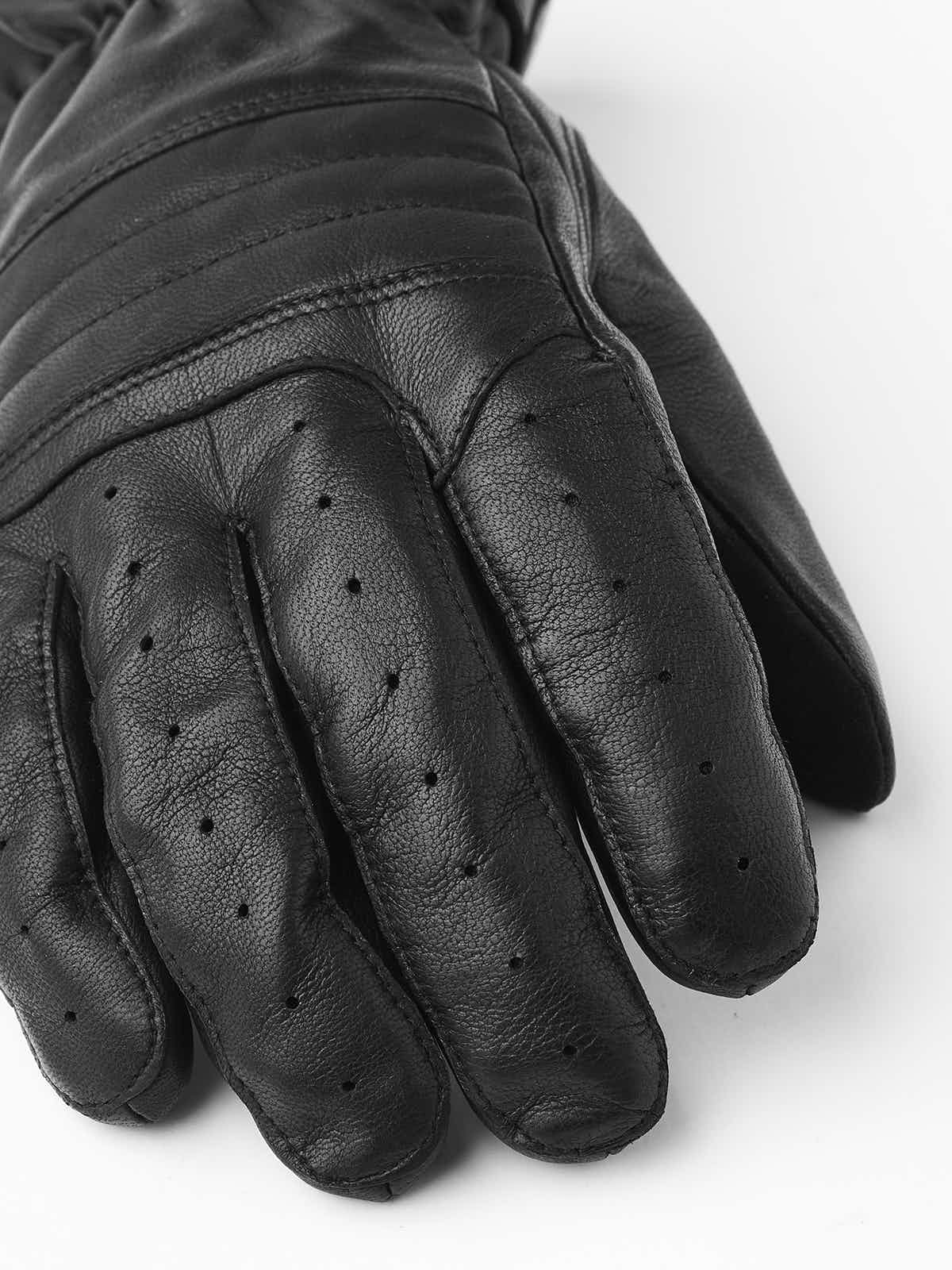 Hestra Velo Leather - 5 Finger Leather Gloves Black