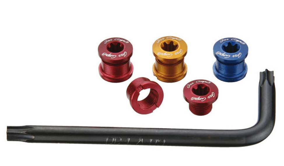 GRAN COMPE Single speed chainring bolts Red