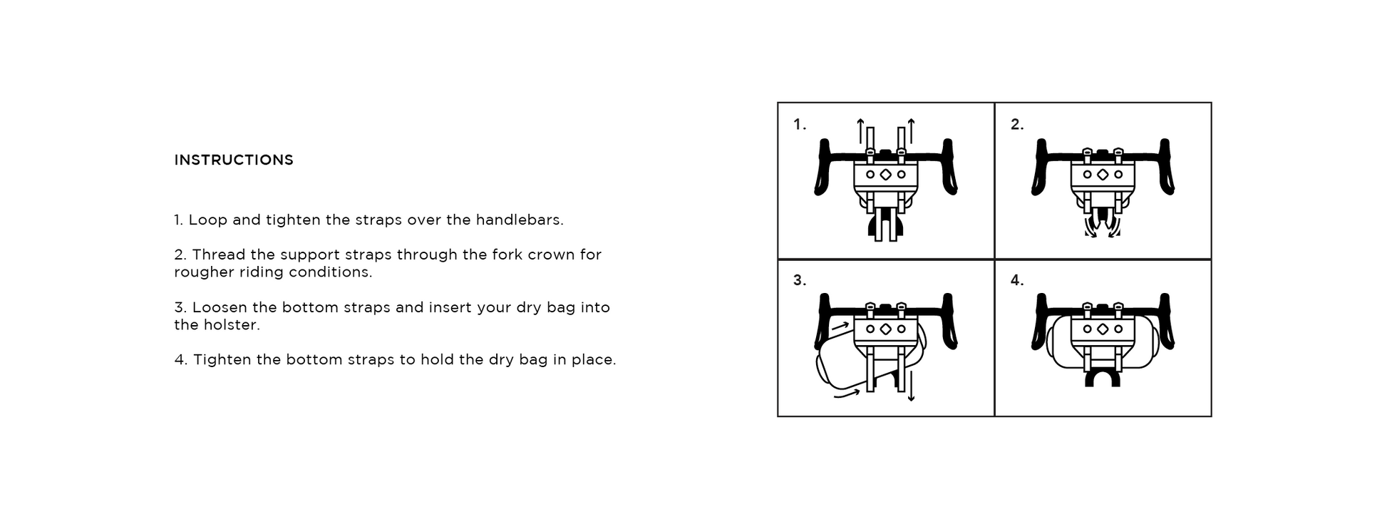 Restrap CarryEverything Handlebar Bag 17L Black/Black
