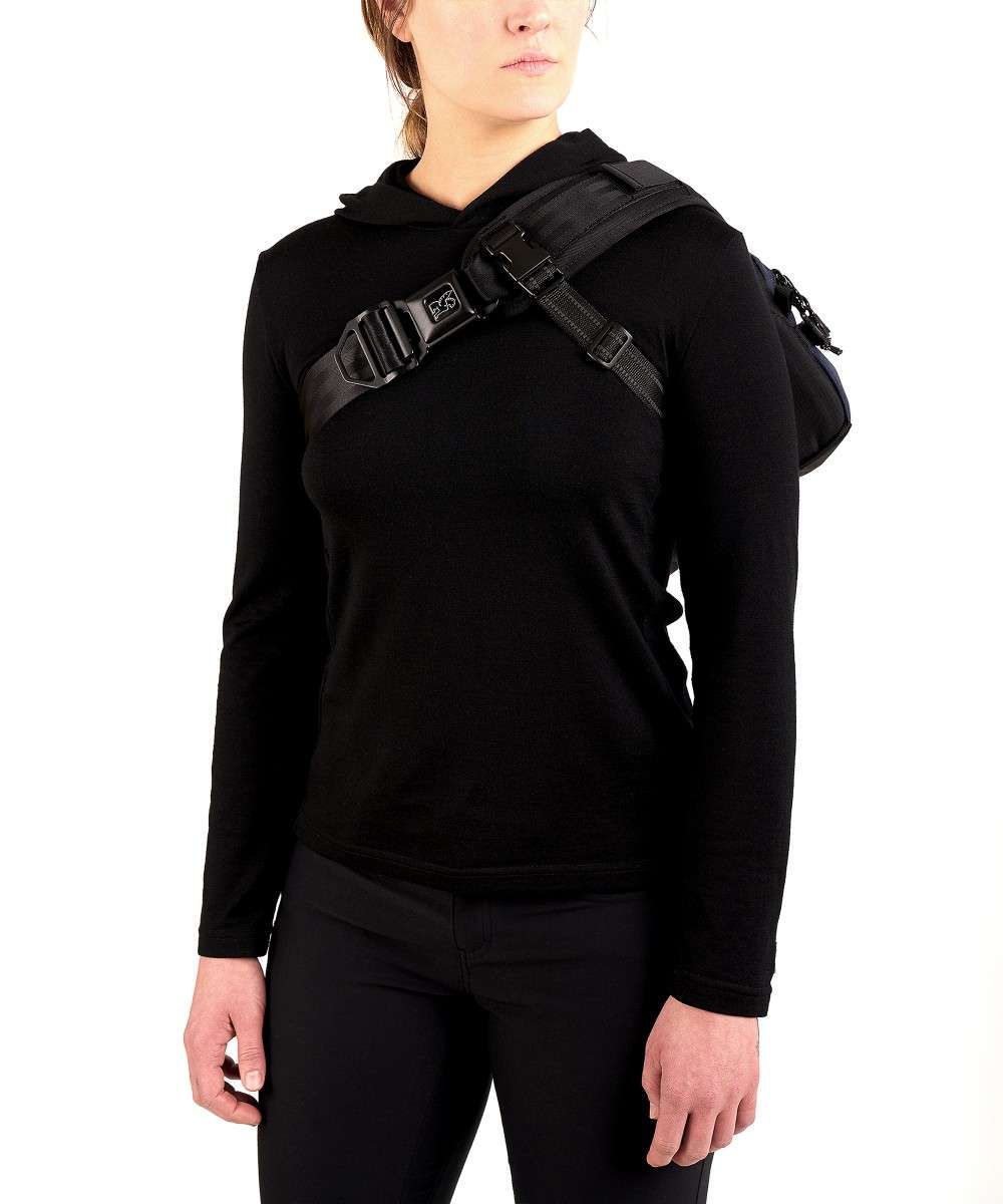 Chrome Kadet Nylon -olkalaukku, laivastonsininen alumiini