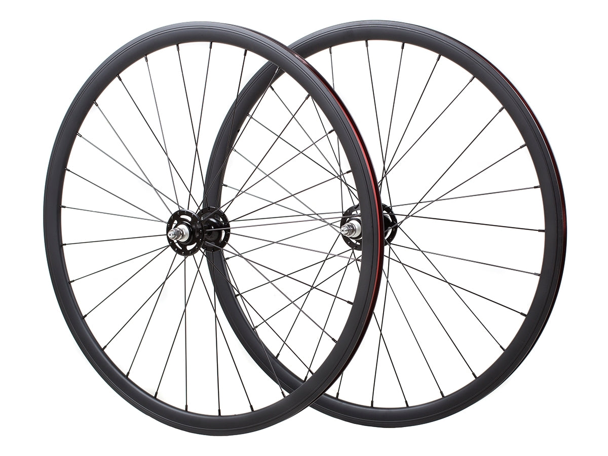 Novatech Wheelset 700c Flipflop Hub - Matte Black