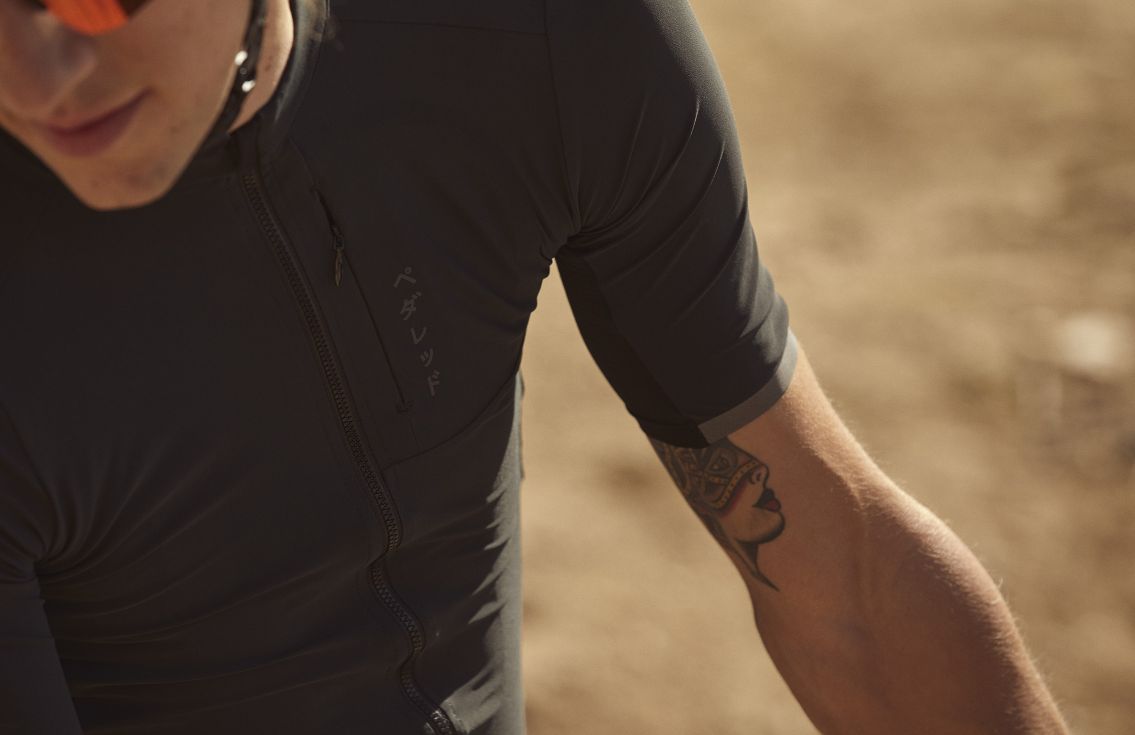 PEdALED Odyssey Long Distance Cycling Jersey Charcoal Gray