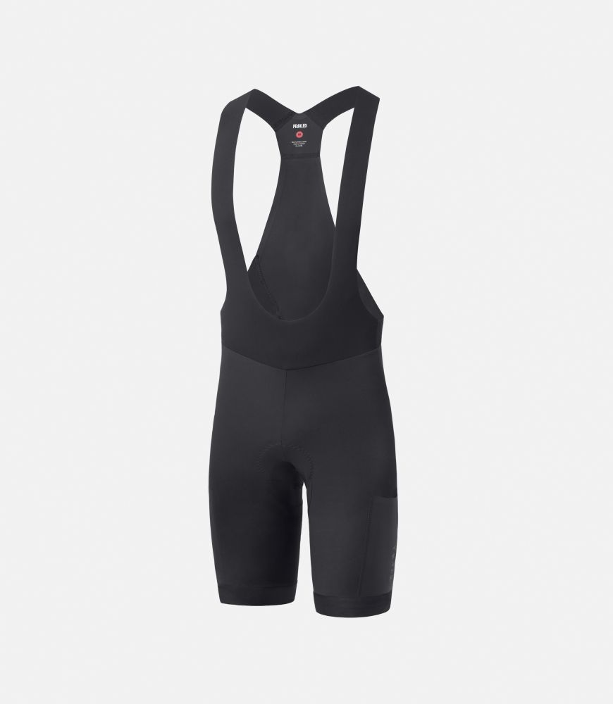 PEdAL ED Odyssey Pantaloncini da ciclismo a bretelle per lunghe distanze Neri