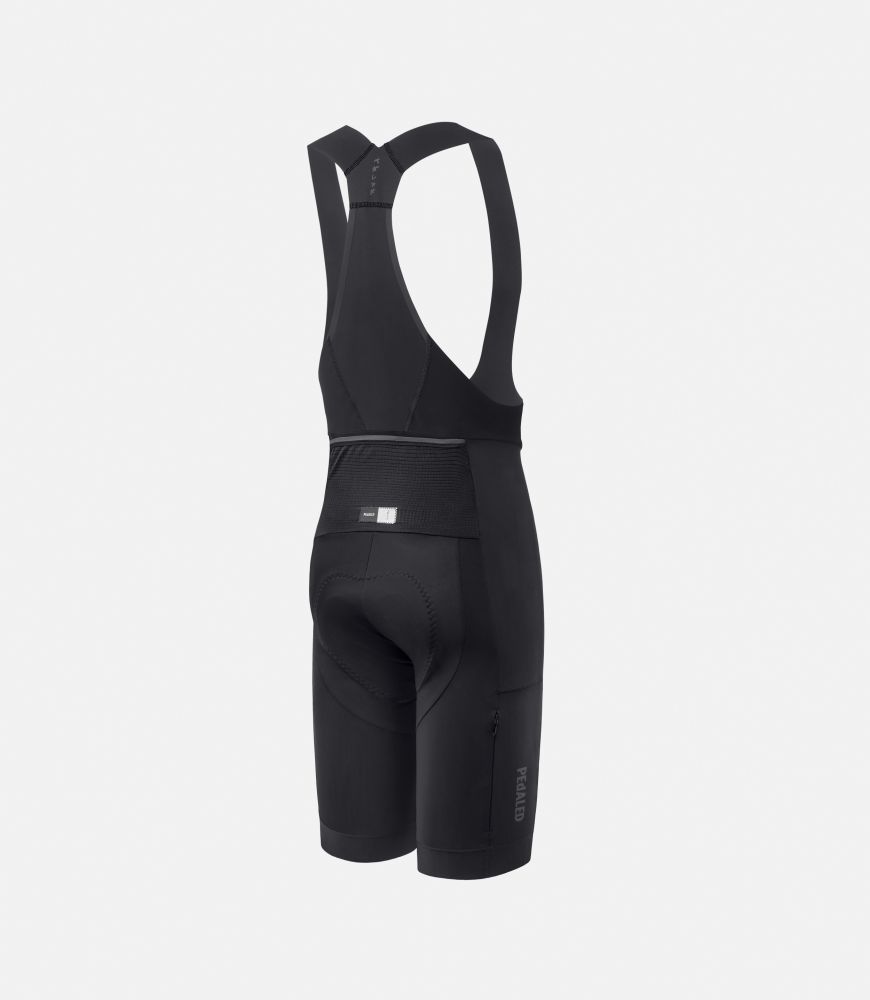 PEdAL ED Odyssey Pantaloncini da ciclismo a bretelle per lunghe distanze Neri