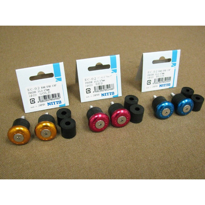 NITTO Bar-end Locking Plugs EC-02 (22 mm) Guld