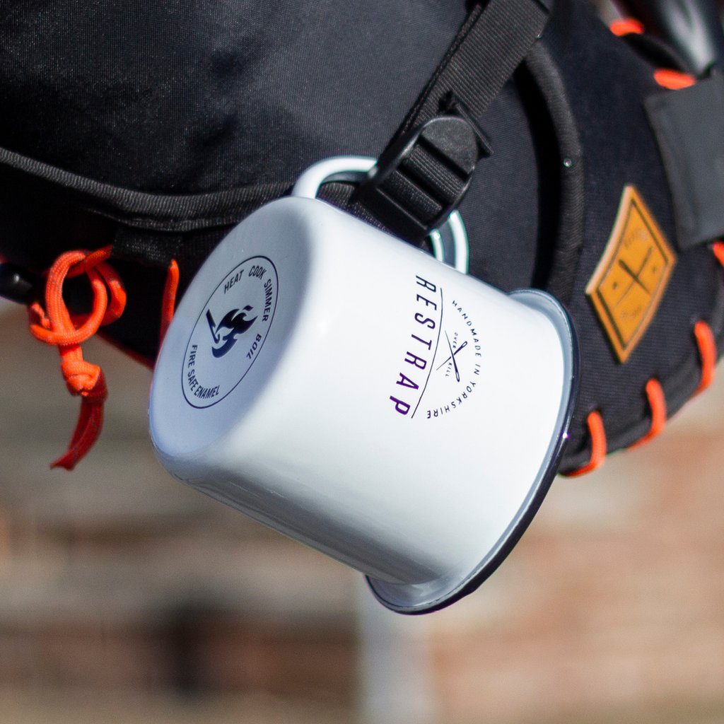 Restrap 20oz Enamel Mug, (That's right, a pint!)