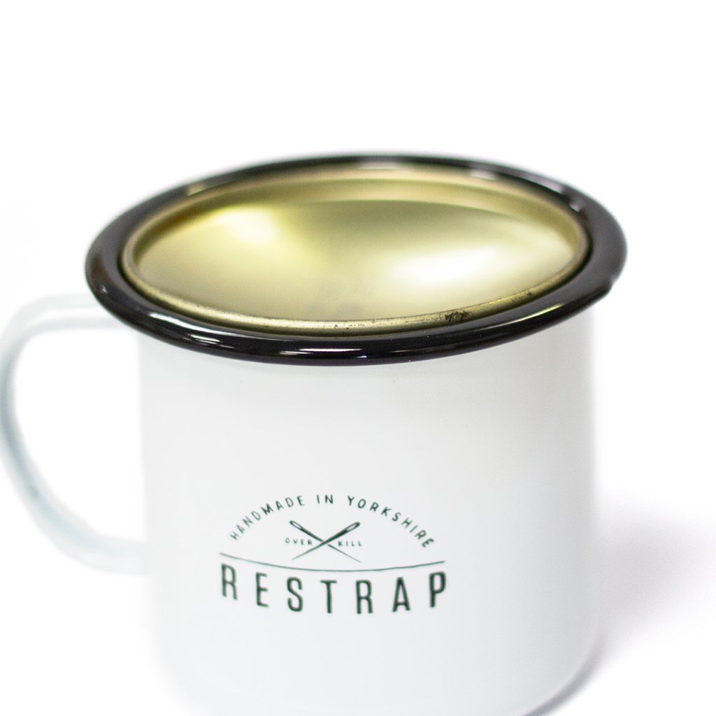 Restrap 20oz Enamel Mug, (That's right, a pint!)