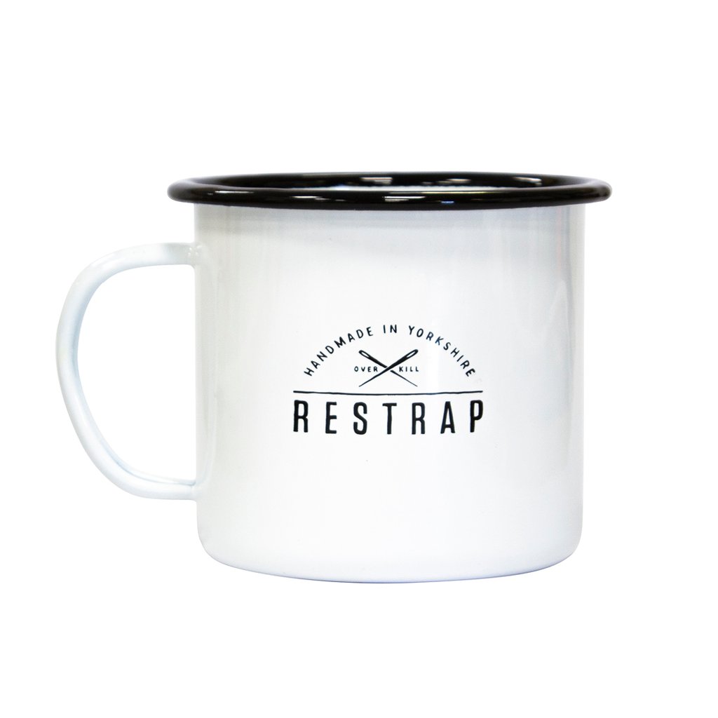 Restrap 20oz Enamel Mug, (That's right, a pint!)