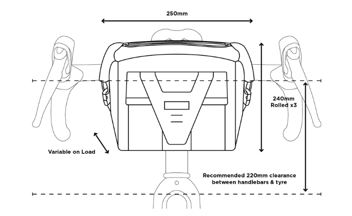 Restrap Handlebar Bag Black