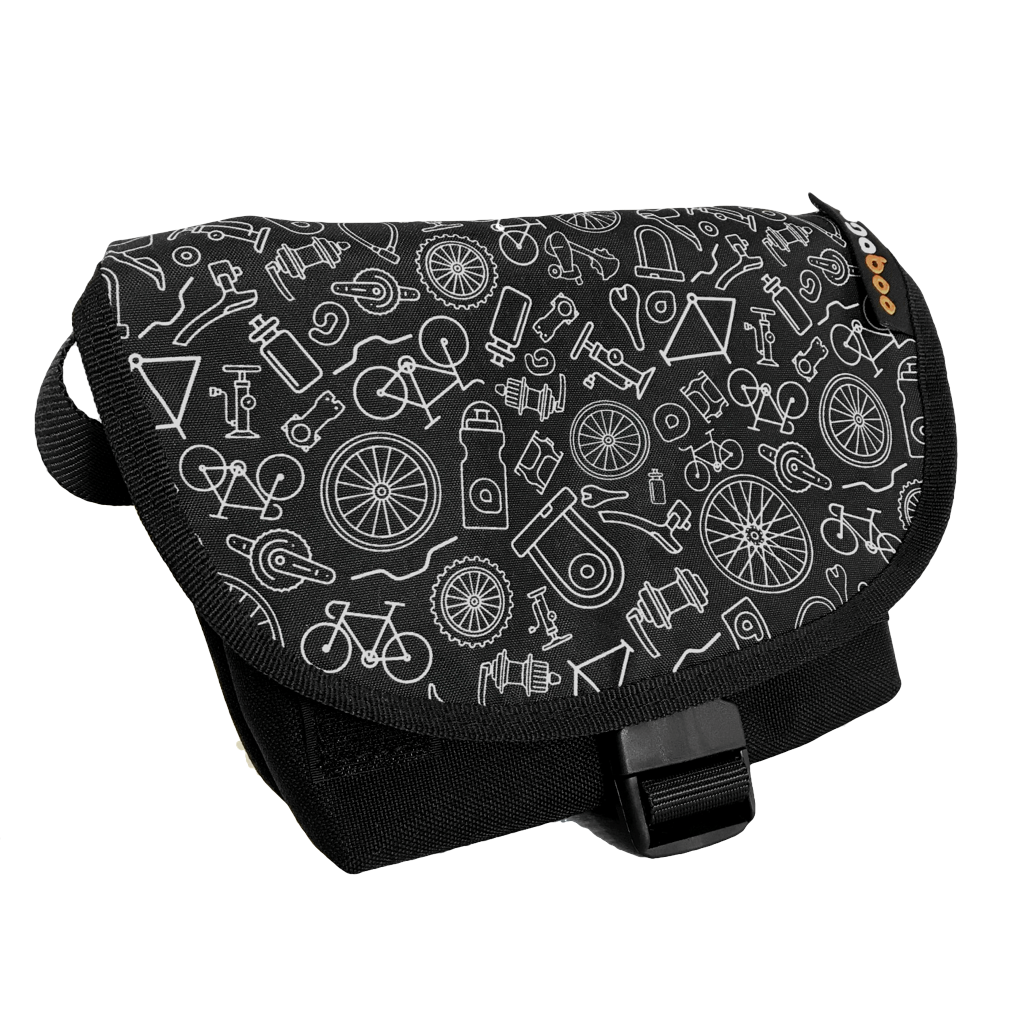 Bagaboo Hip Pouch S with Cyclist Pattern
