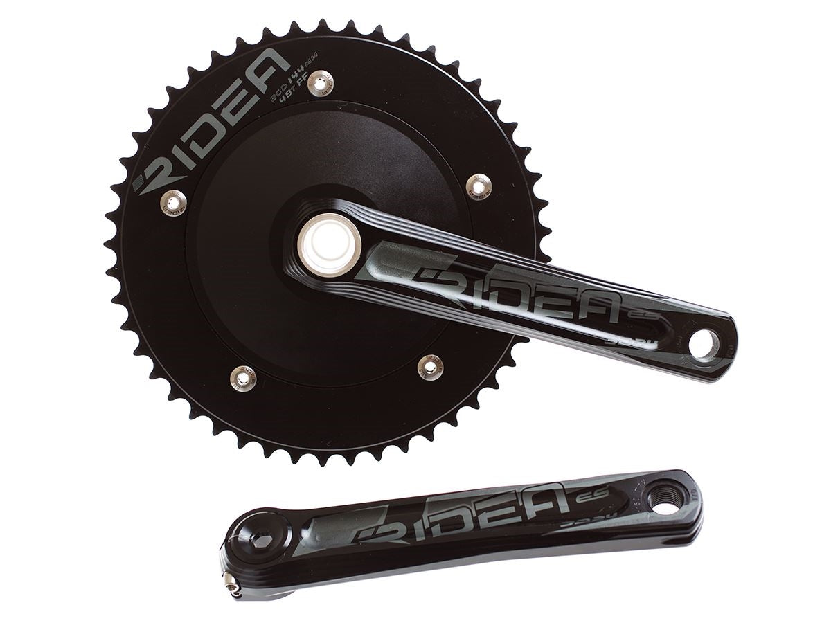 Ridea 3D Track Crank Arms 165 mm - Black with Steel Axle