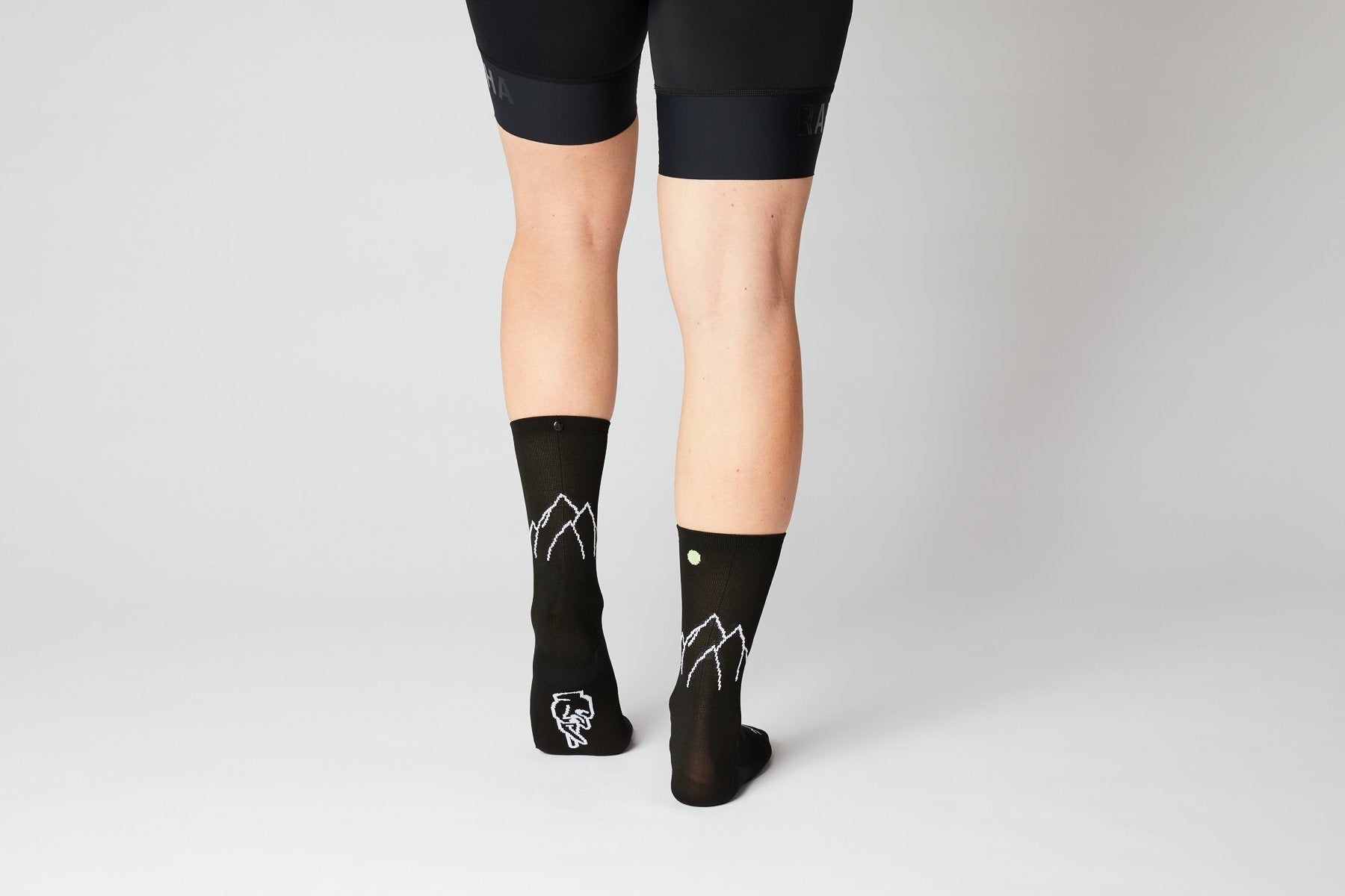 FINGERSCROSSED #11_04 Mountain Black/Neon Cyckelstrumpor