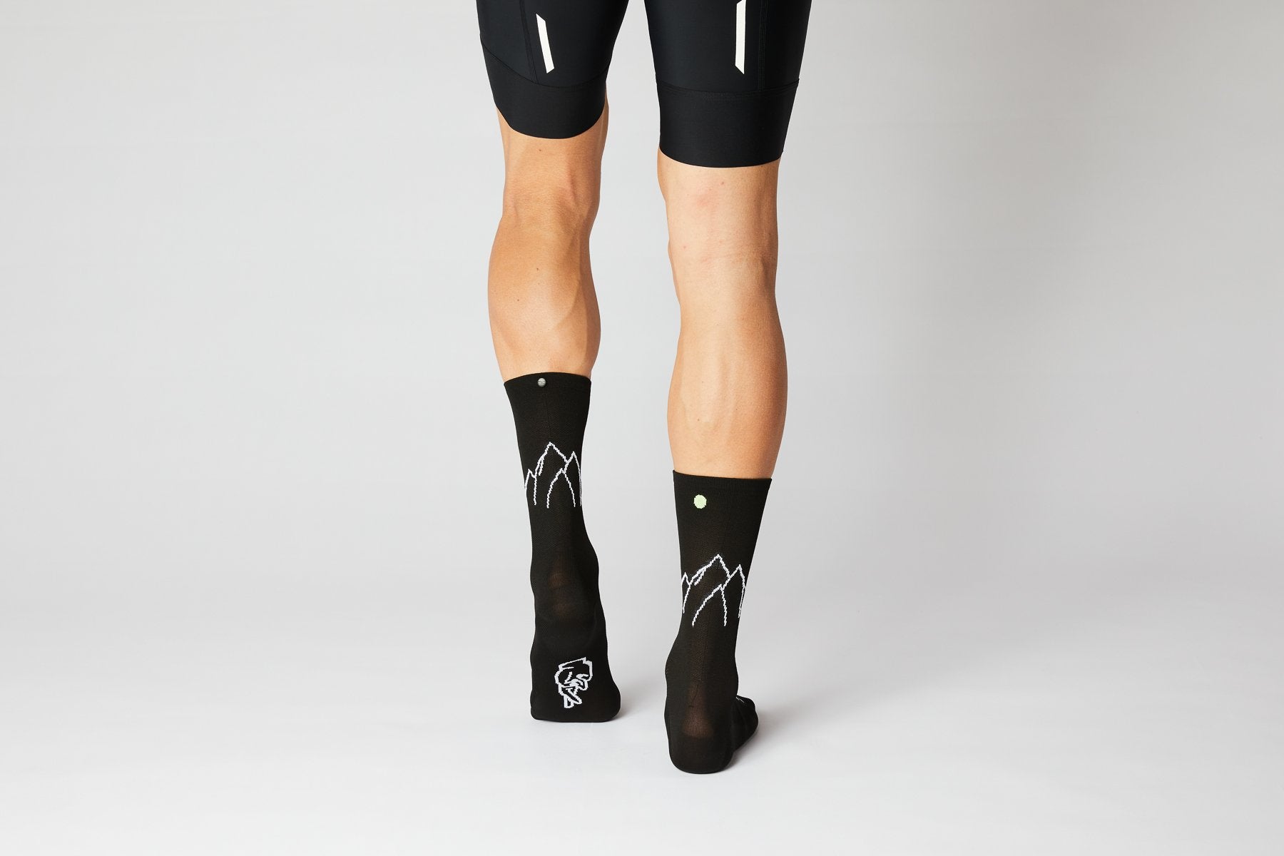 FINGERSCROSSED #11_04 Mountain Black/Neon Cyckelstrumpor