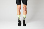 FINGERSCROSSED #Aero Flames Black/Neon Cycling Socks