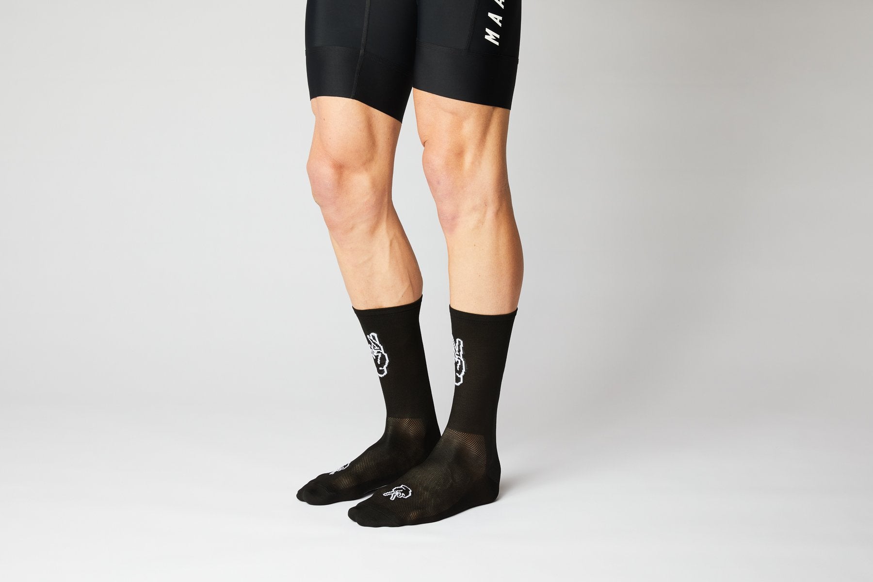 FINGERSCROSSED #Rolling Harmony Czarne Skarpety Rowerowe