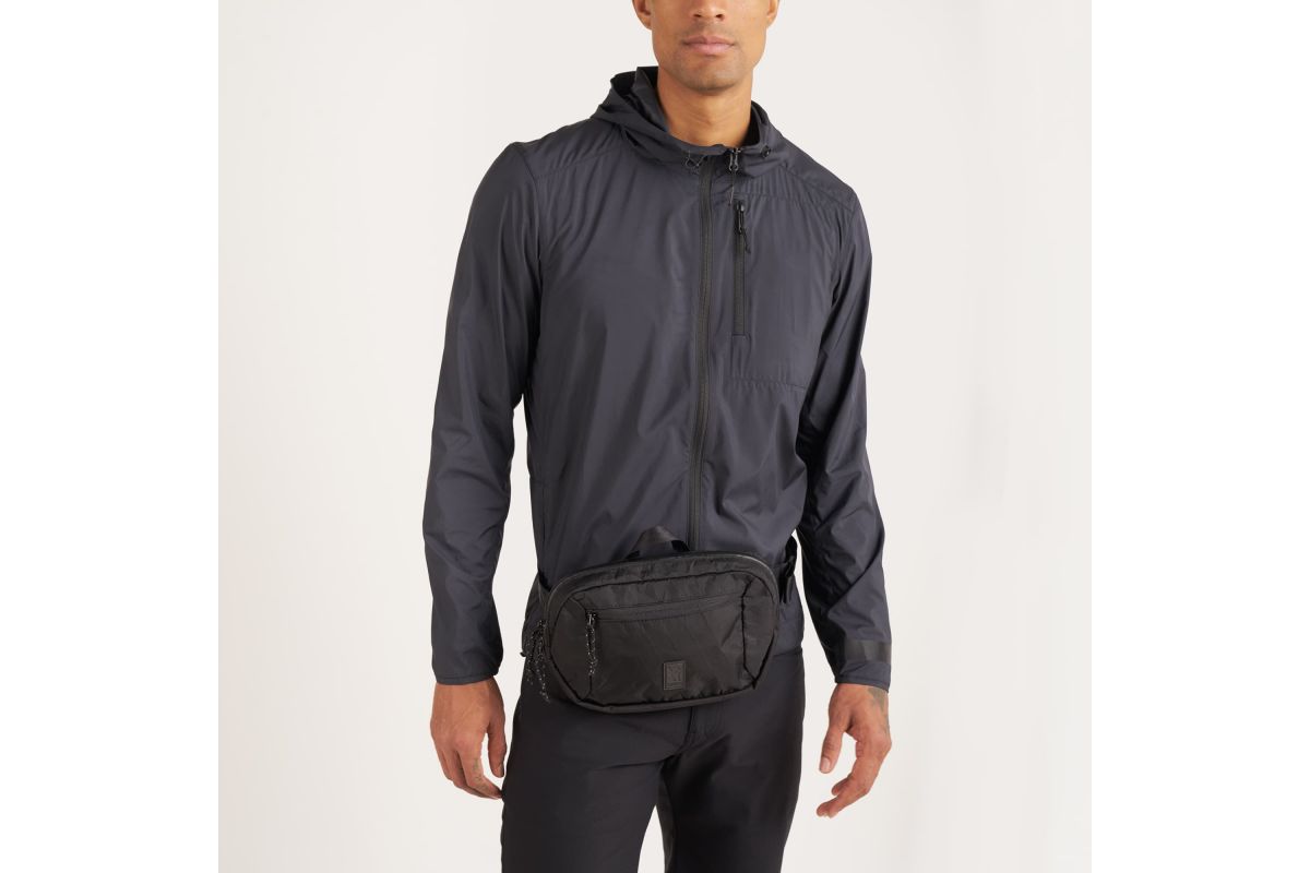 Chrome Ziptop Waistpack - BLCKCHRM