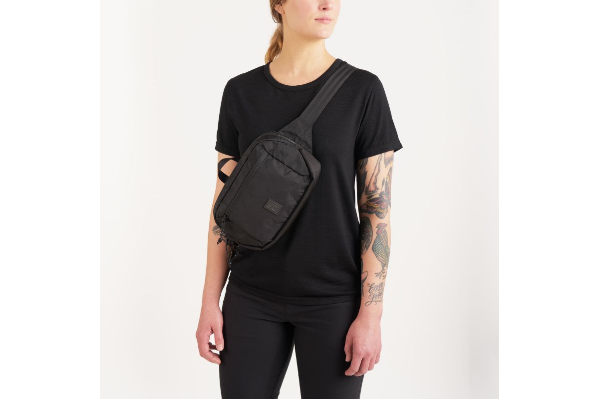 Chrome Ziptop Waistpack - BLCKCHRM