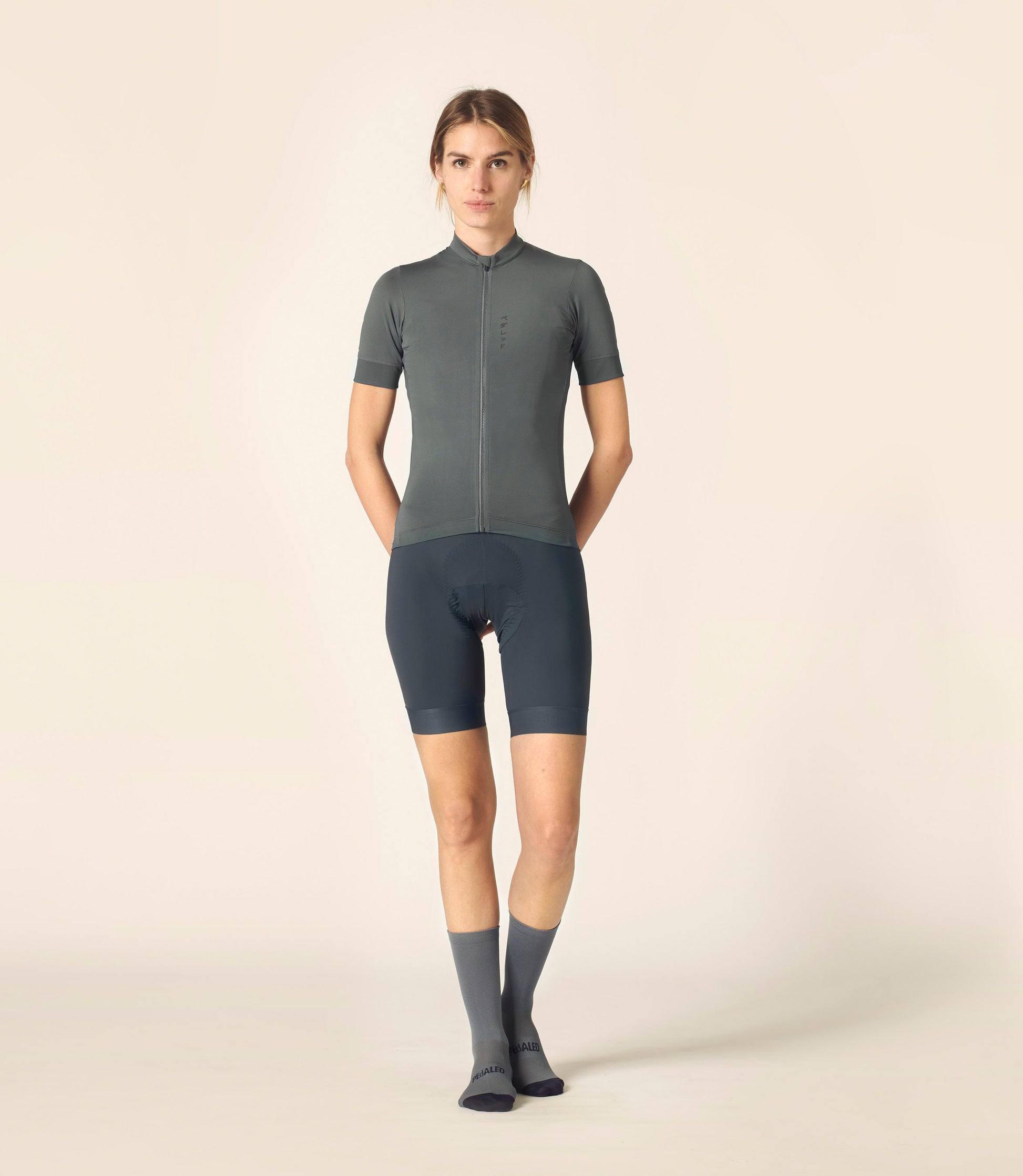 PEdALED Damen Mirai Leichtes Trikot - Dunkel Schiefer