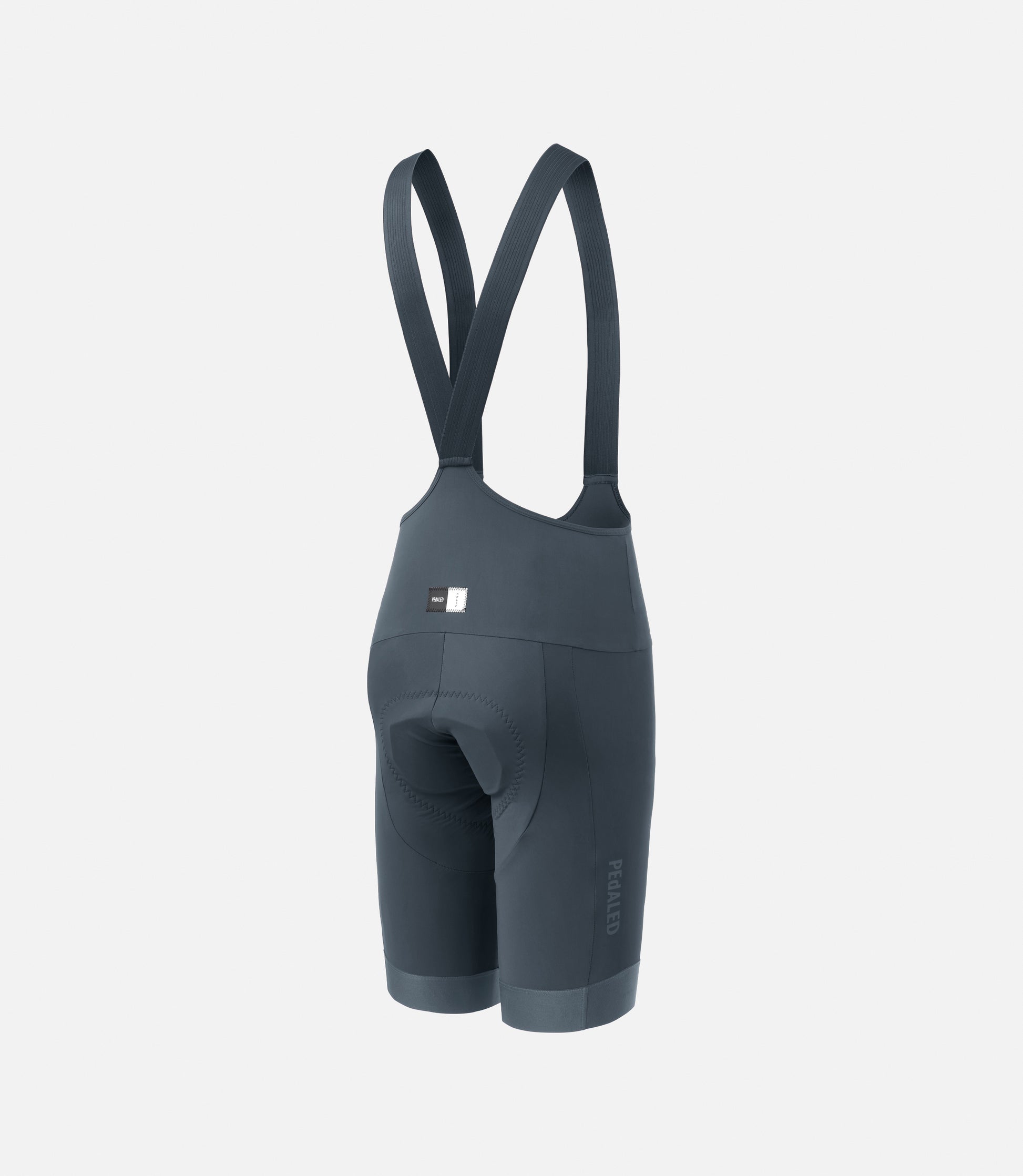 PEdALED Mirai Pantaloncini Leggeri con Bretelle, Grigio Scuro