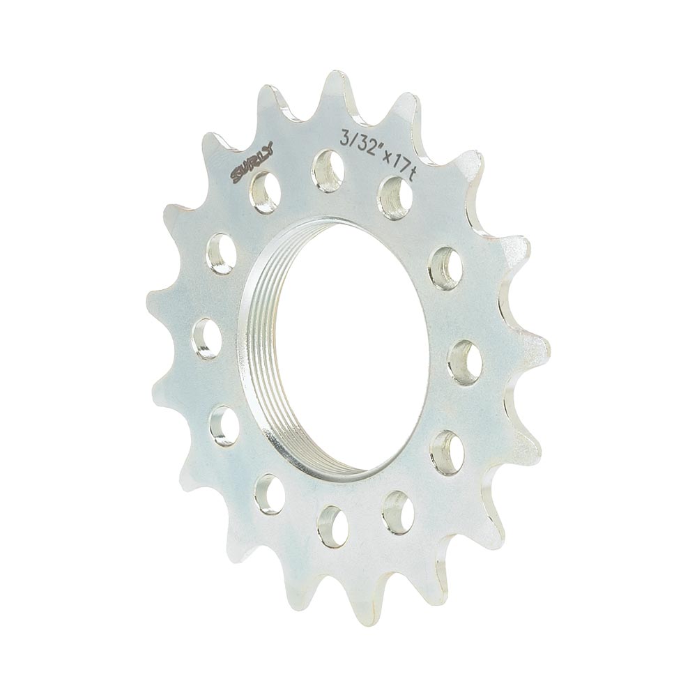 Pignon Surly Track 3/32" 17 dents, Argent