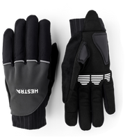 Hestra Bike Reflective Long - 5 Finger Dark Grey 11