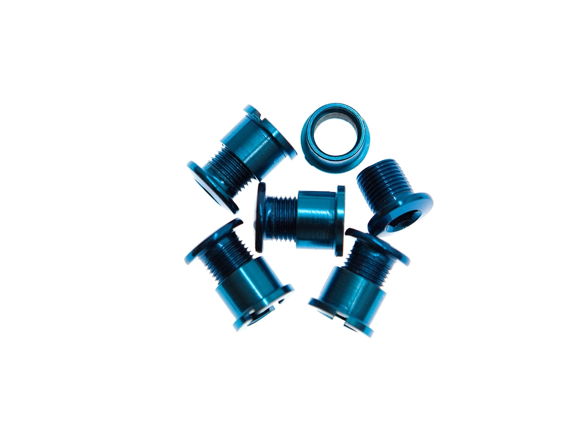 BLB Single Chainring Bolts - Multiple Colours Blå