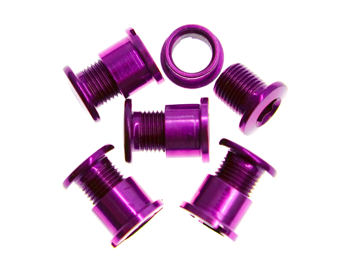 BLB Single Chainring Bolts - Multiple Colours Lila