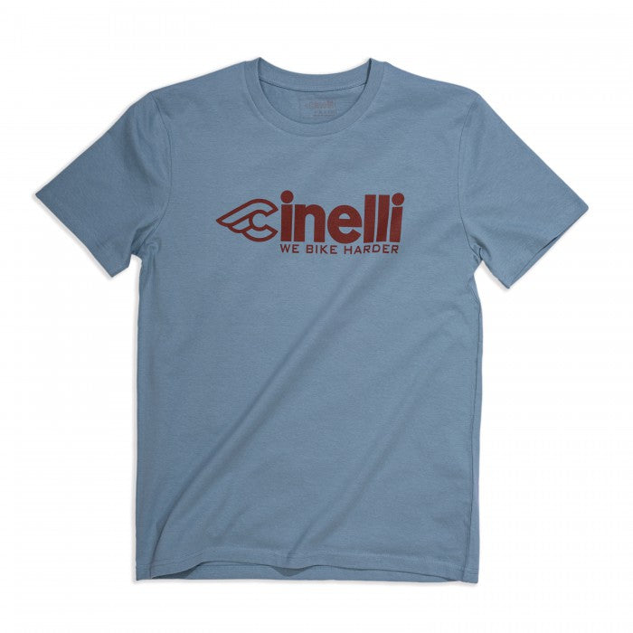 Cinelli 'We Bike Harder' Bluelight T-Shirt