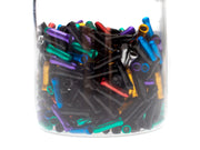 BLB Cable End Crimps - Mixed Colours Svart