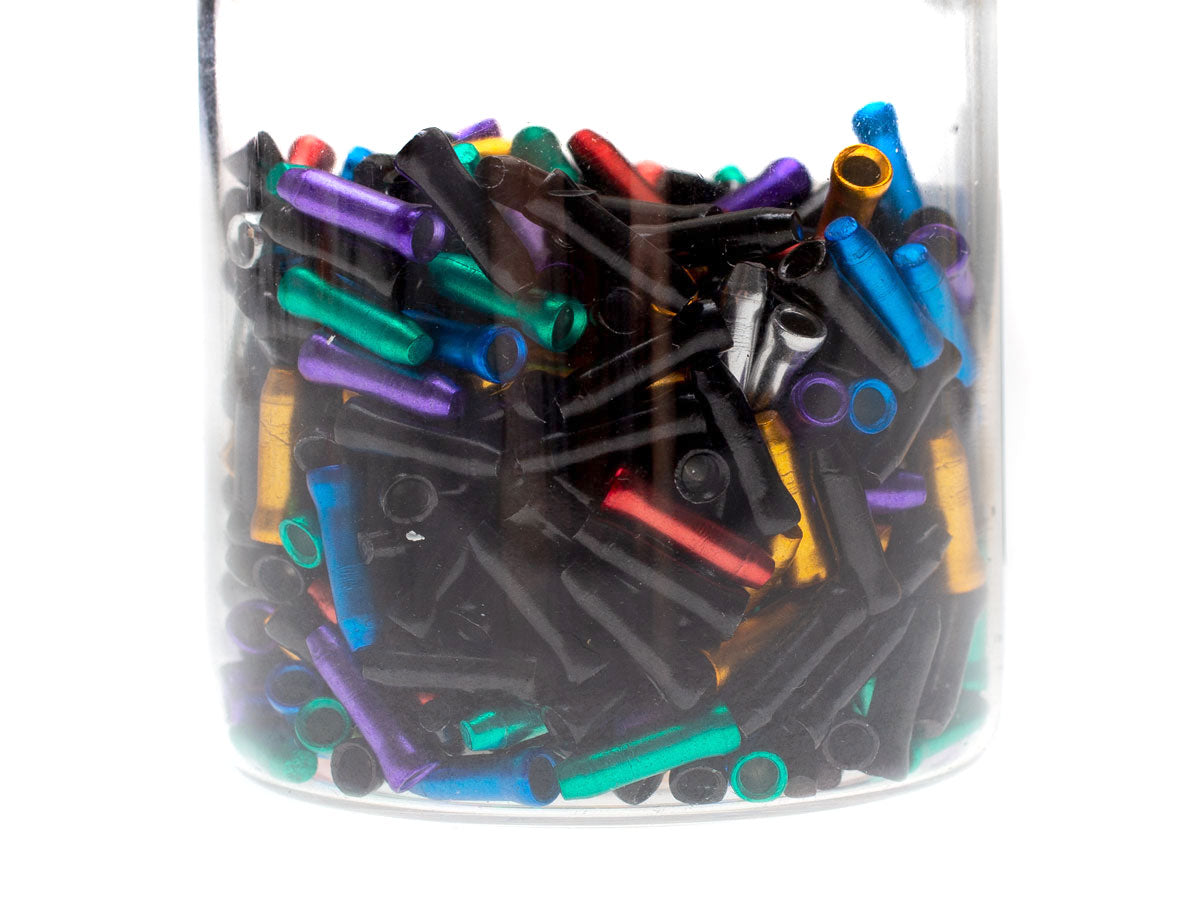 BLB Cable End Crimps - Mixed Colours Svart